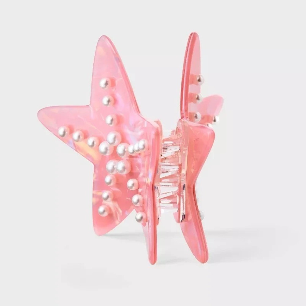 Roller Rabbit x Target Starfish Claw Clip Orange Hair Clip Beach Style NEW - Picture 3 of 4